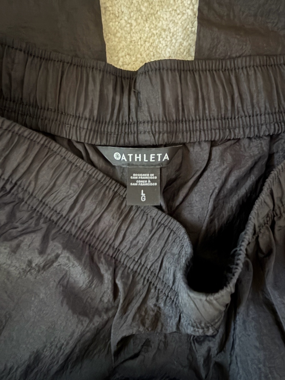 Athleta nylon Lightweight Jogger Pants- Size L - Picture 3 of 5